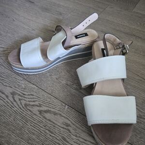 White and Tan Women's Sandals Rudsak
